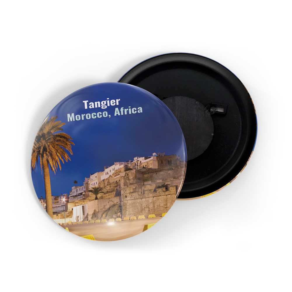 dhcrafts Fridge Magnet Multicolor Famous Tourist Place Tangier Morrocco, Africa Glossy Finish Design Pack of 1